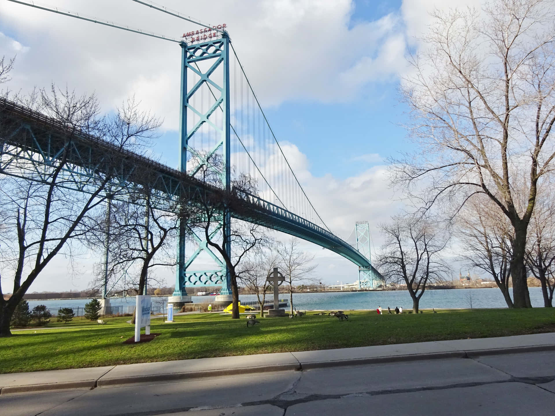 Ambassador Bridge Windsor Canada Wallpaper