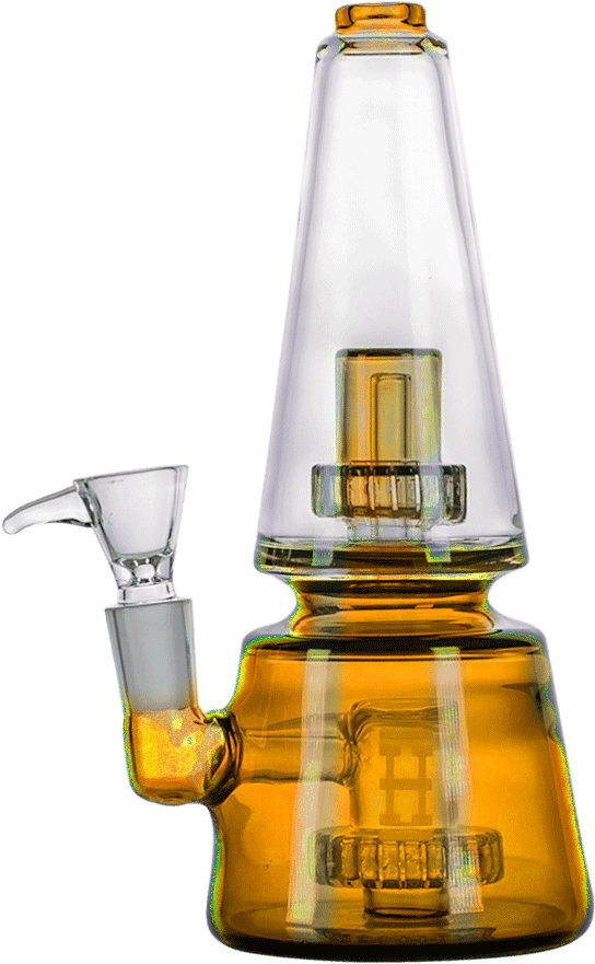 Amber Glass Bong PNG