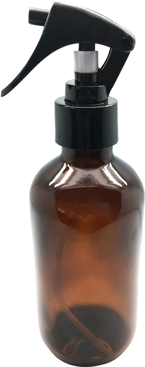 Amber Glass Spray Bottle PNG