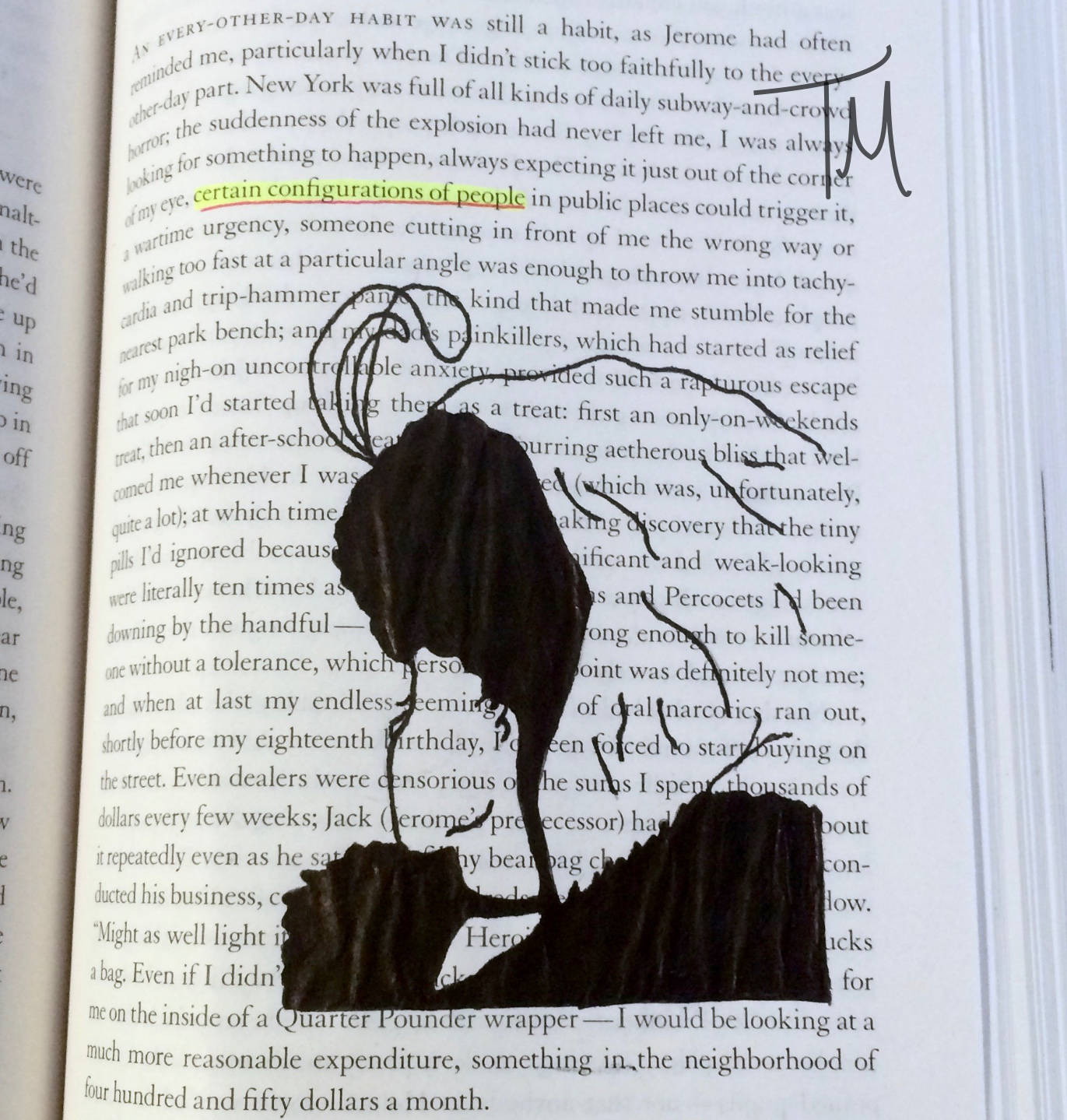 Ambiguous Drawing On Book Page Wallpaper
