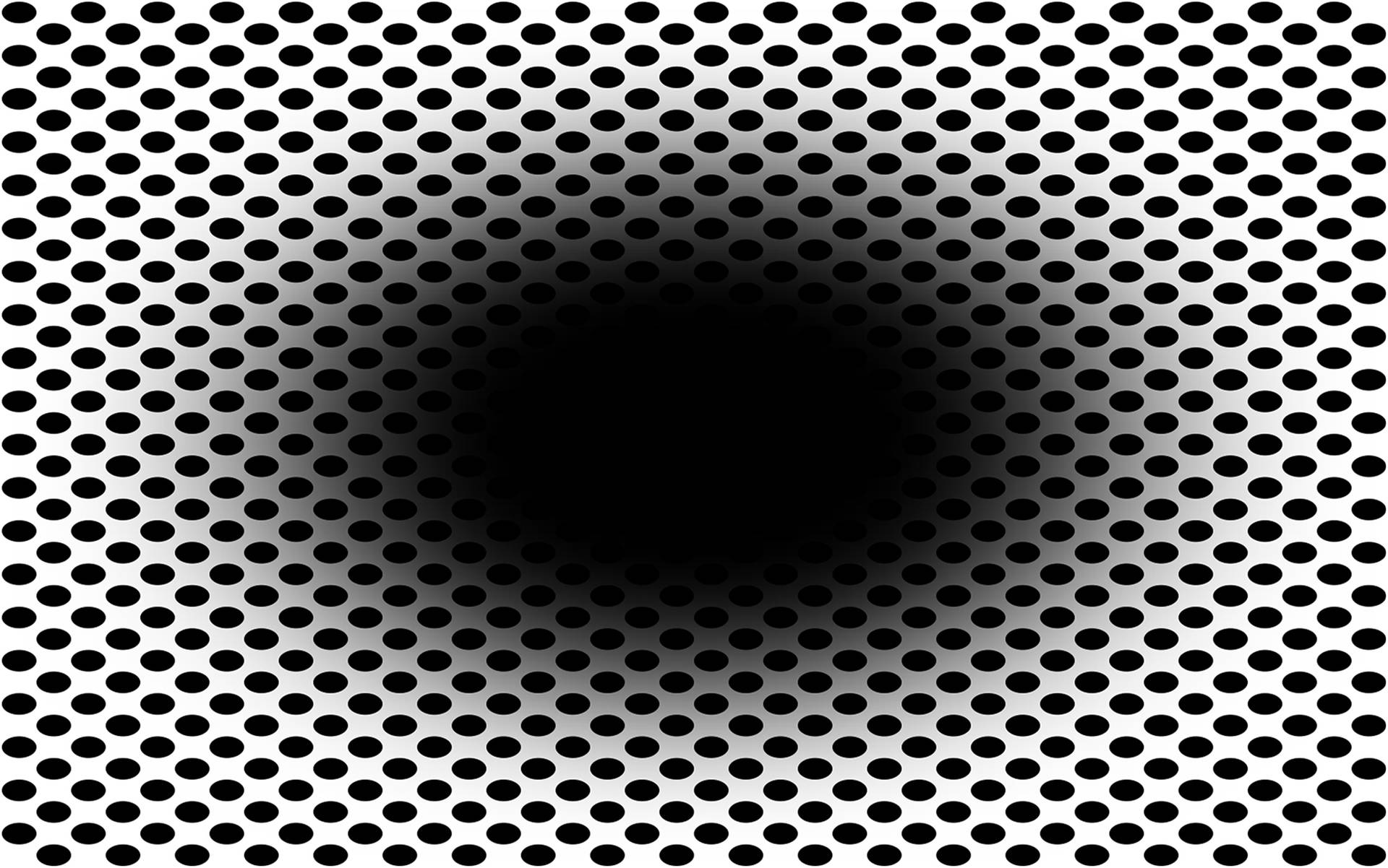 Ambiguous Expanding Black Hole Optical Illusion Wallpaper