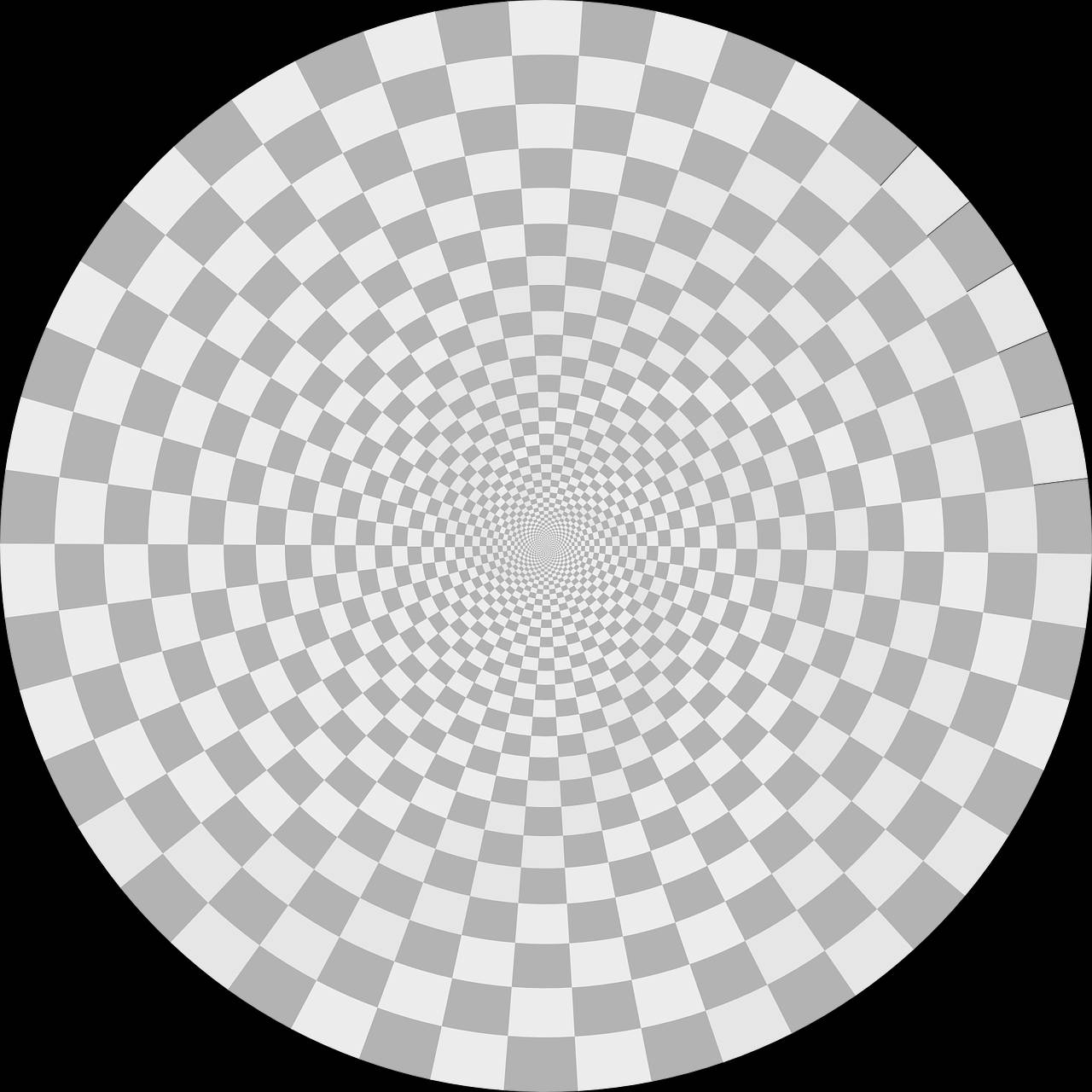 Ambigu Grå Vortex Optisk Illusion Wallpaper