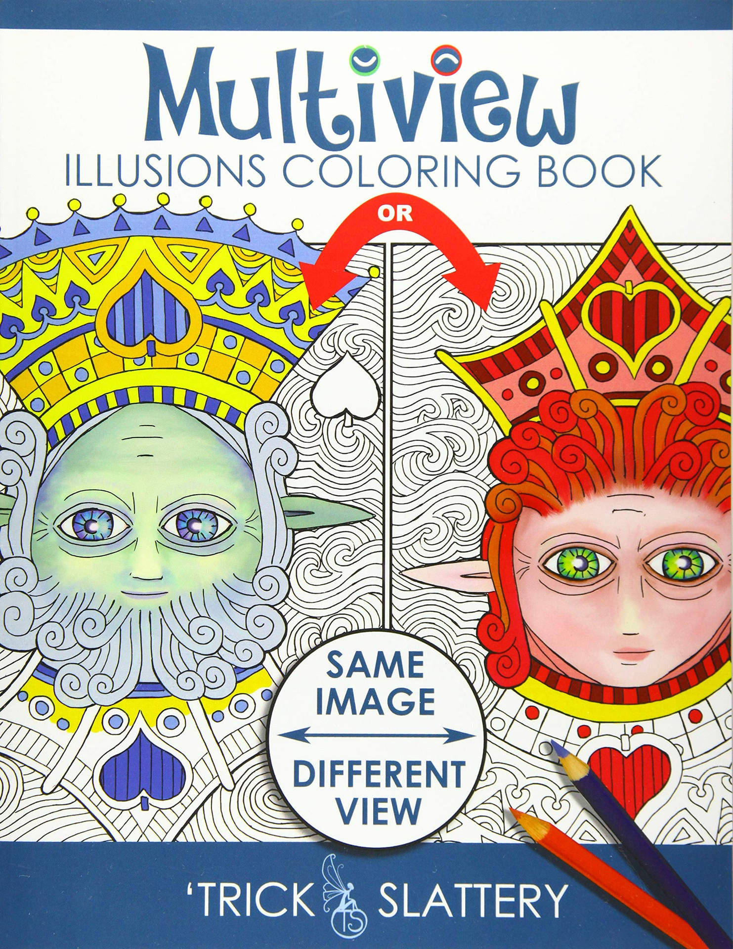 The Cover of the Ambiguous Illusions Coloring Book Wallpaper