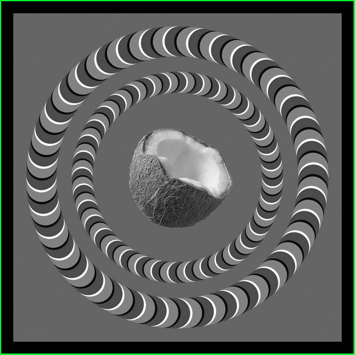 Ambiguous Moving Rings Optical Illusion Wallpaper
