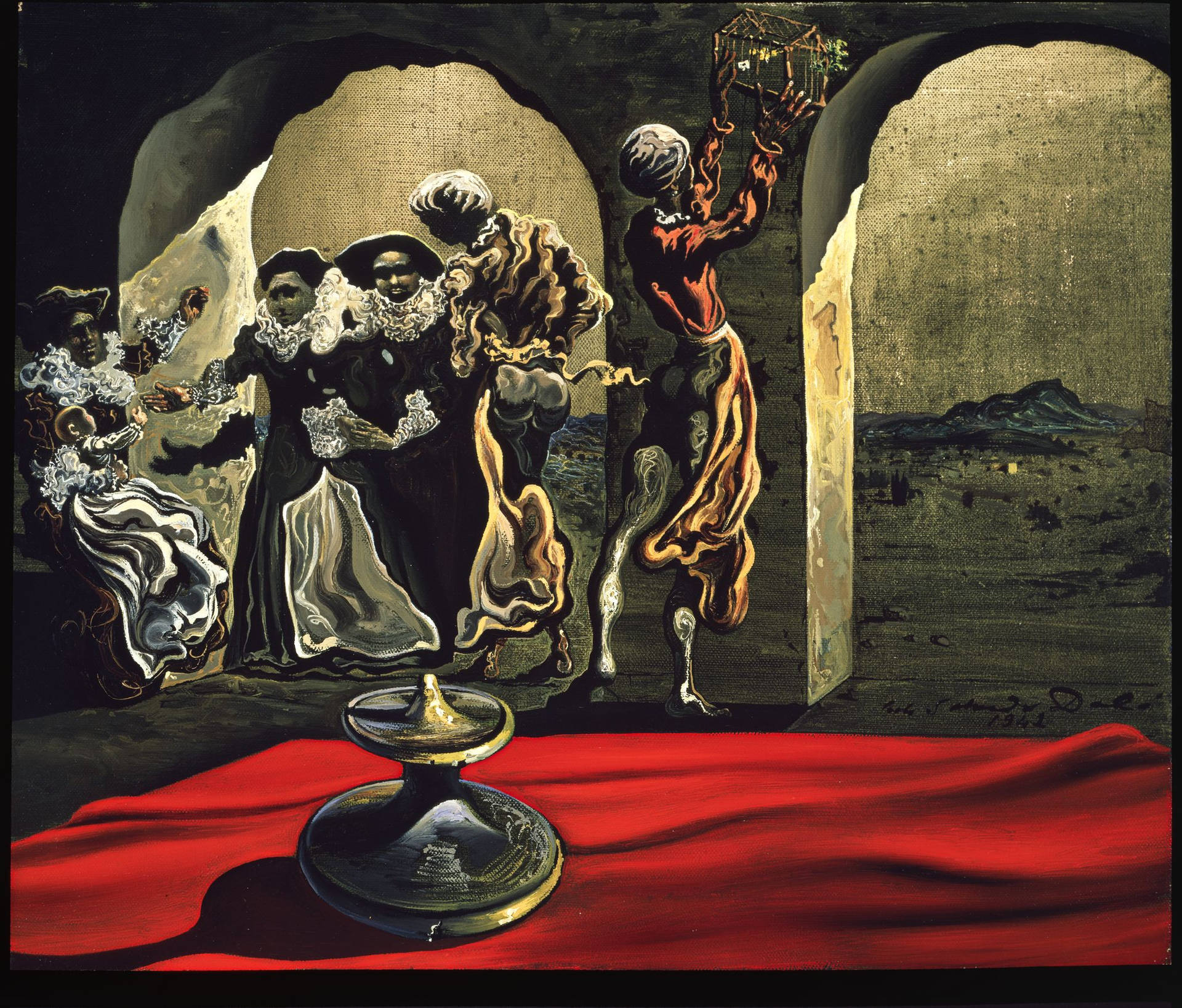 Ambiguous Painting By Salvador Dali Wallpaper