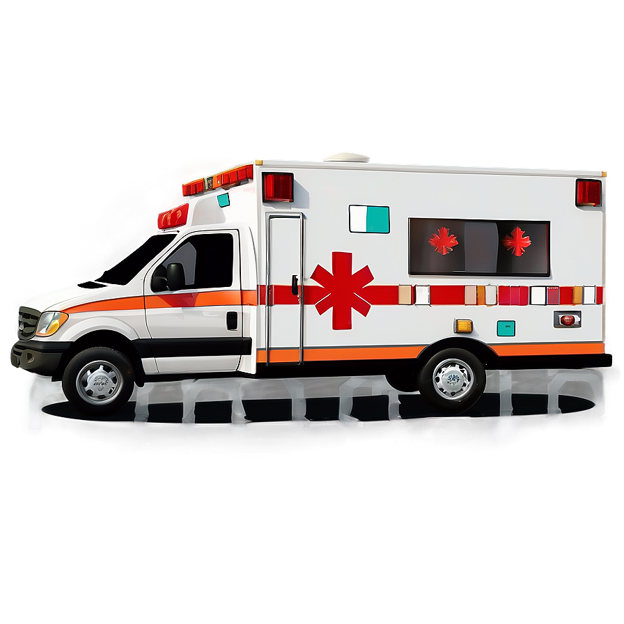 Ambulance Car Vector Design Png 06202024 PNG