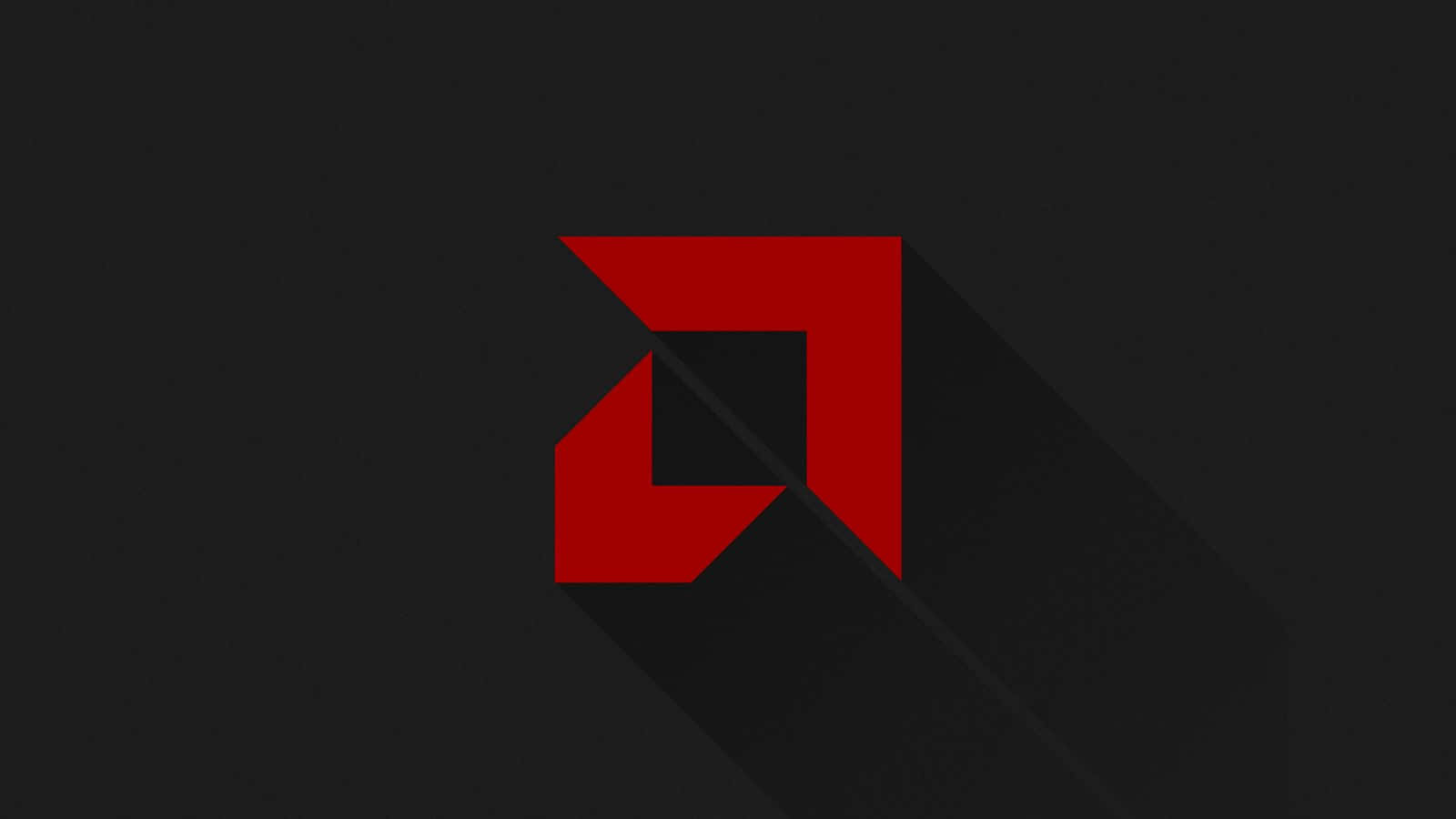 A Red Logo On A Black Background