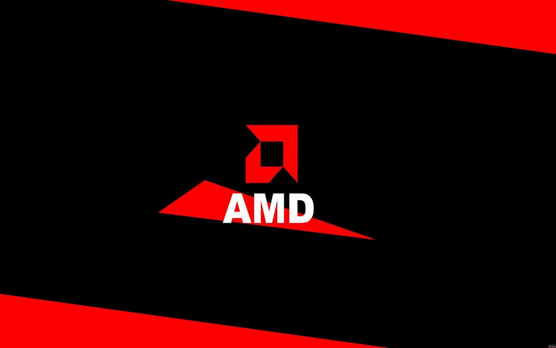 Amd Logo On A Black Background