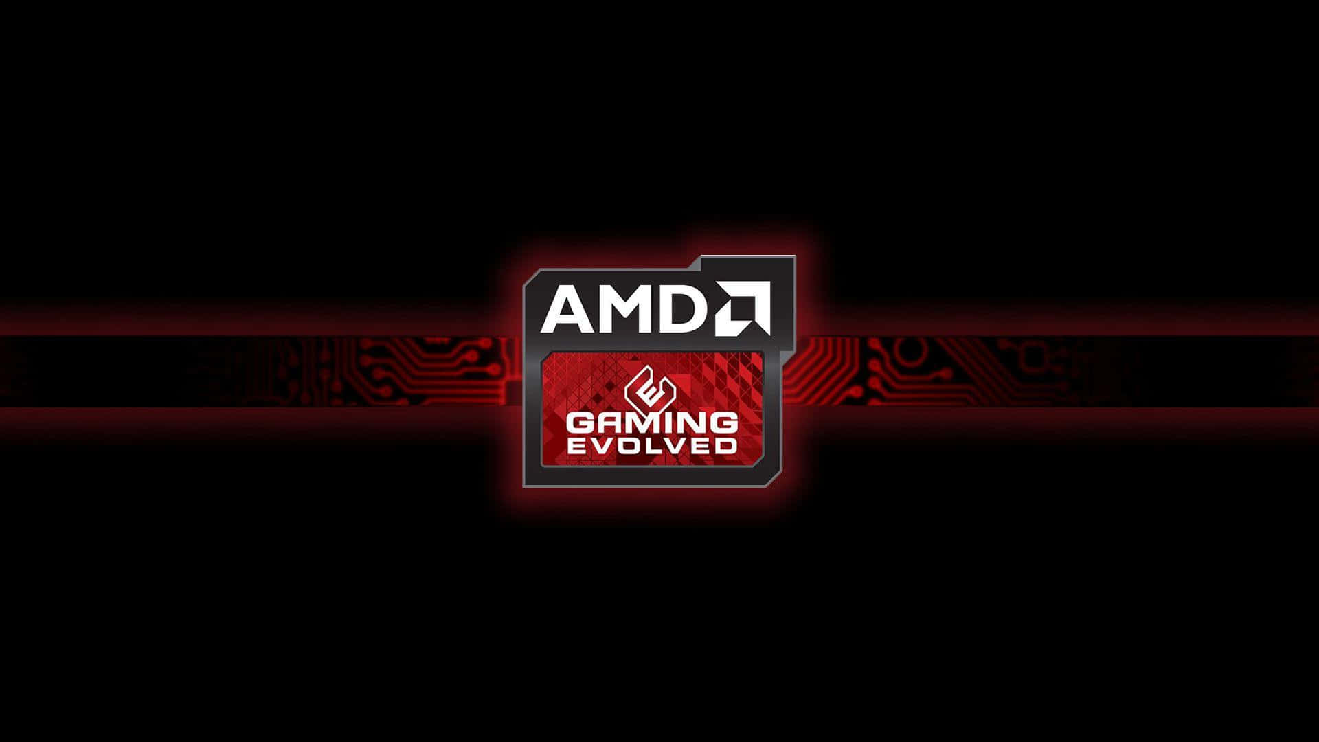 AMDX Ryzen processor on a red circuitry background