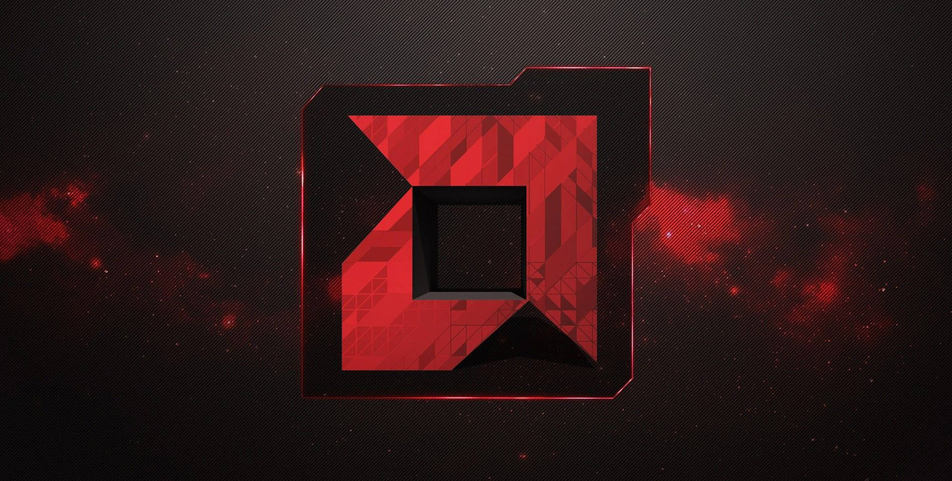 AMD Logo Galakse Illustration Wallpaper