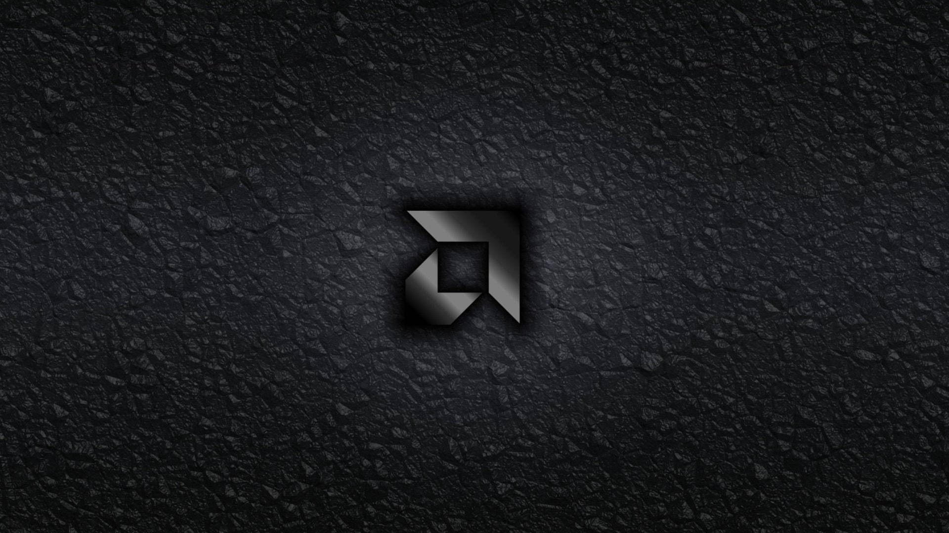 AMD Logo Greyscale Illustration Wallpaper