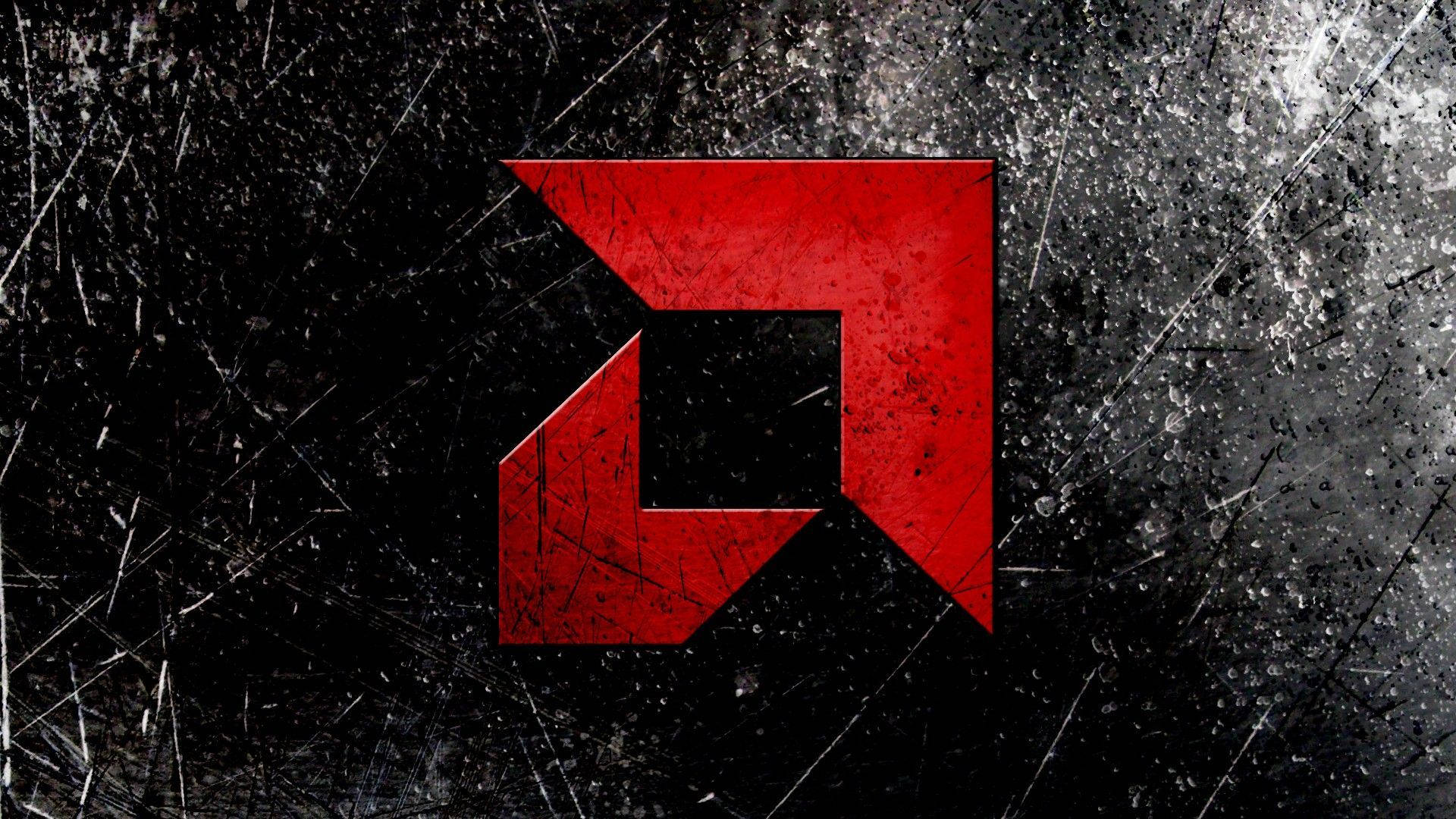 AMD Logo Grunge Design Wallpaper