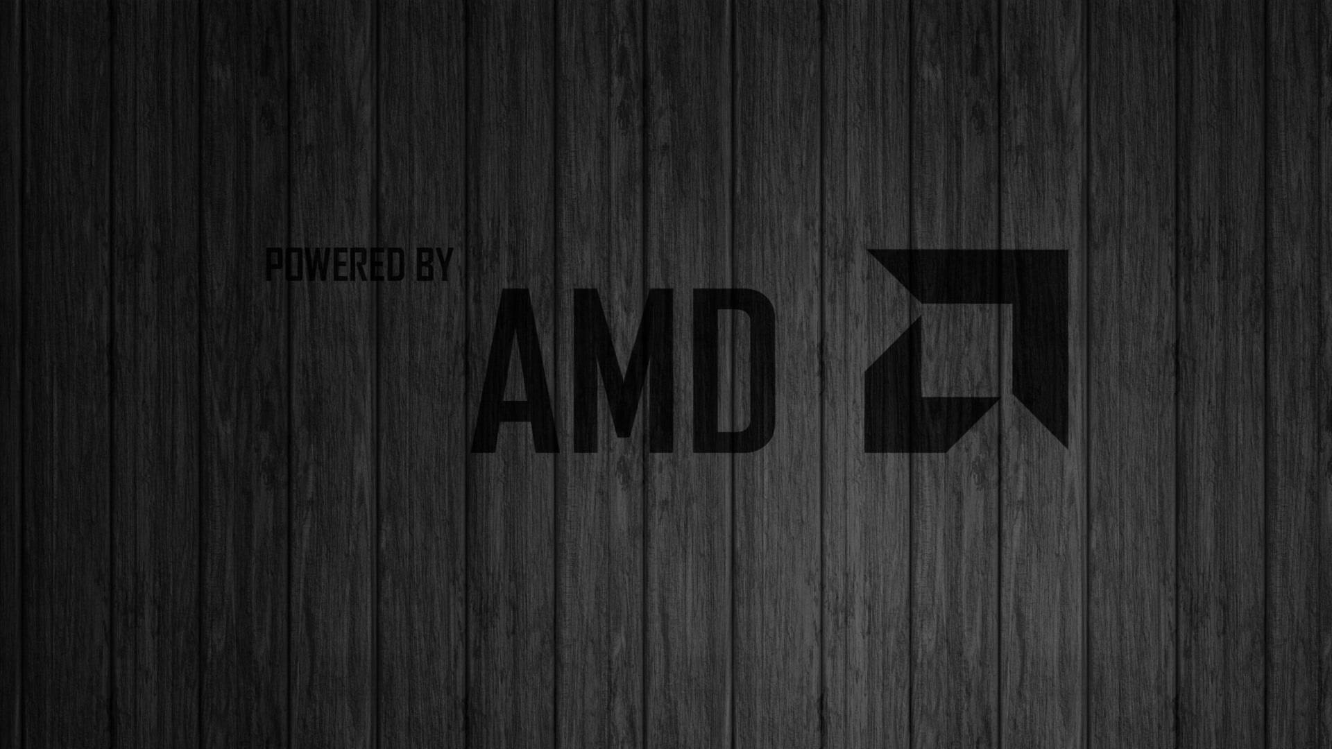 Amd Logo In Wood