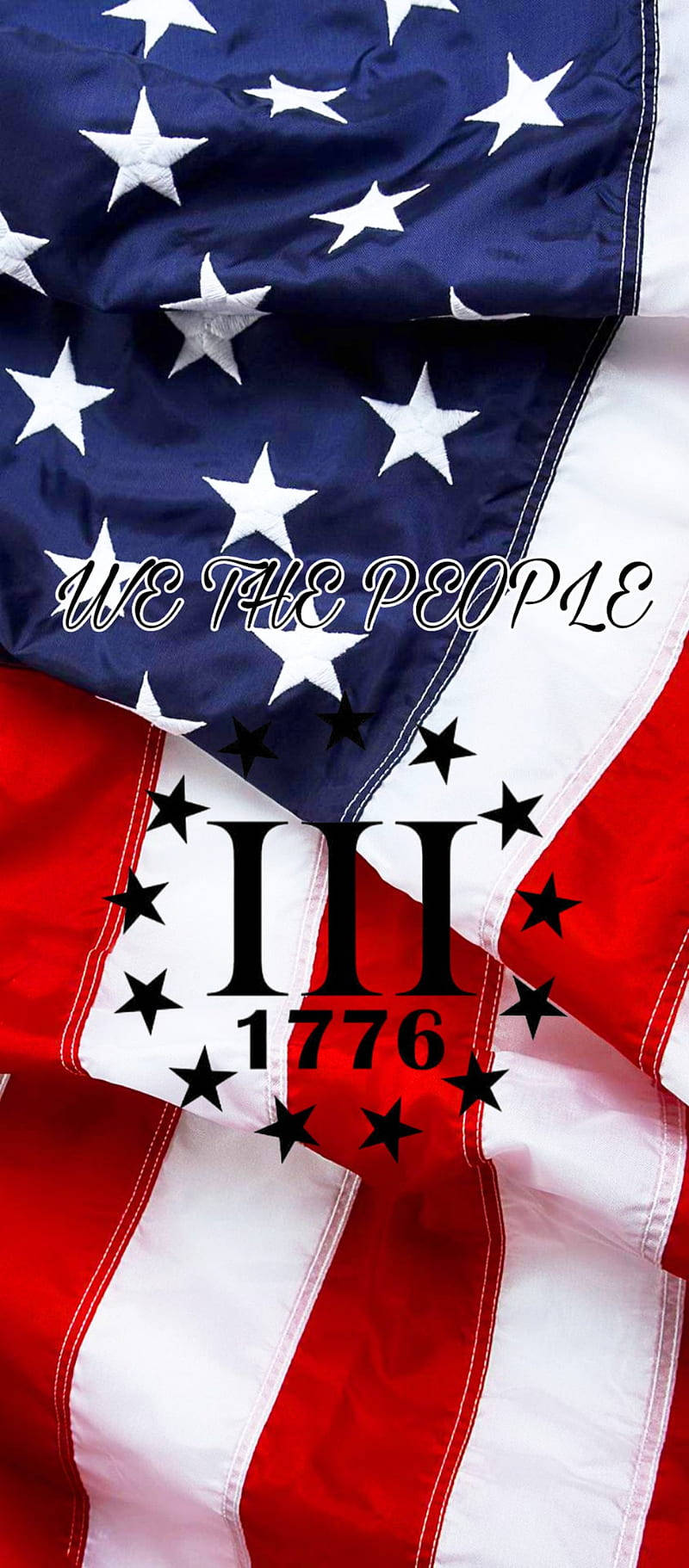 Vifolket Flagga Av Amerika Iphone Wallpaper