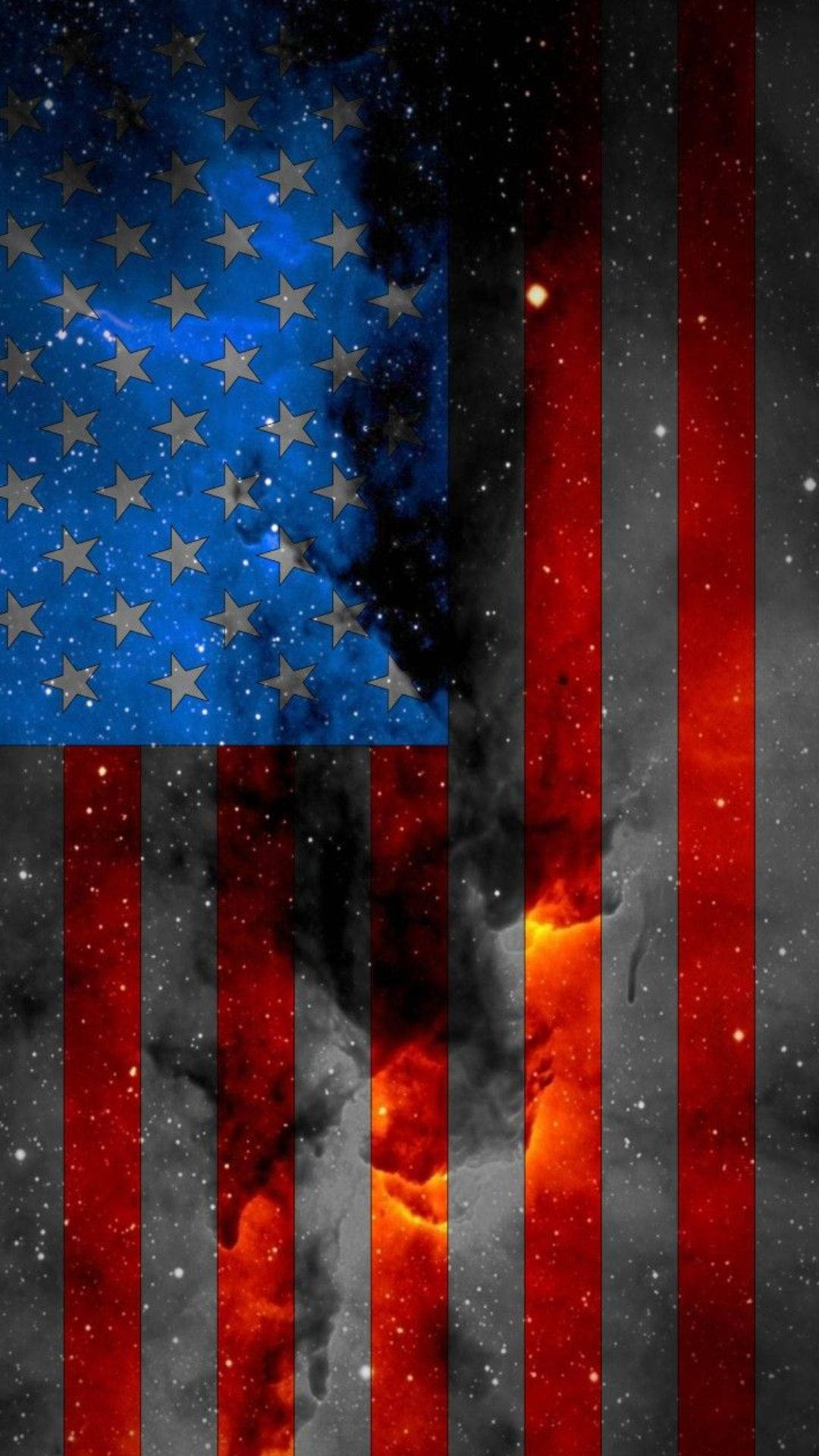 Superimposed Flag Of America Iphone Wallpaper