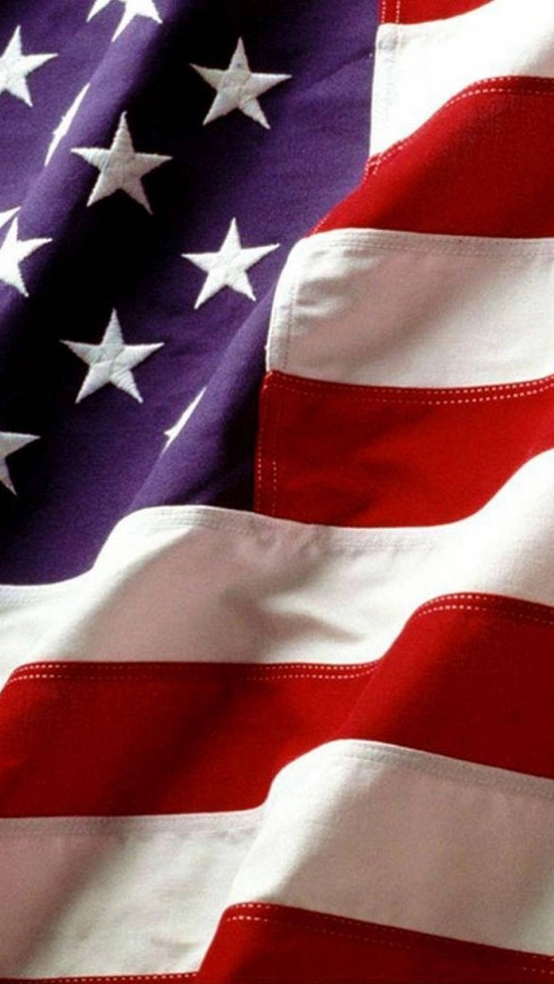 Nahaufnahmeder Amerikanischen Flagge, Iphone Wallpaper