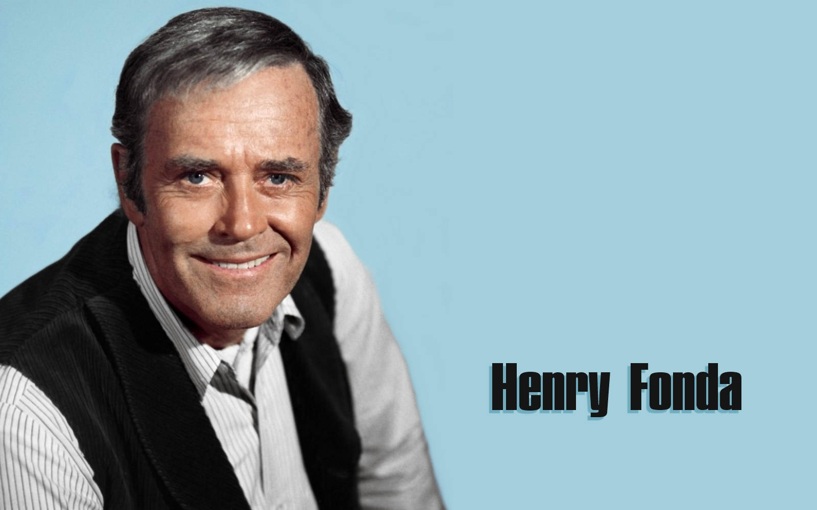 Amerikanskeskådespelaren Henry Fondas Affischdesign. Wallpaper