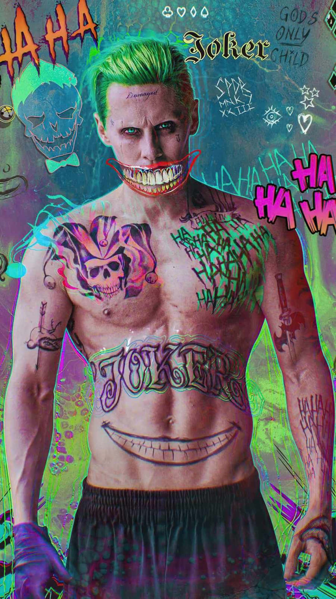 Mesmerizing View of Jared Leto as Joker - Luxury of Darkness in 4K Wallpaper
