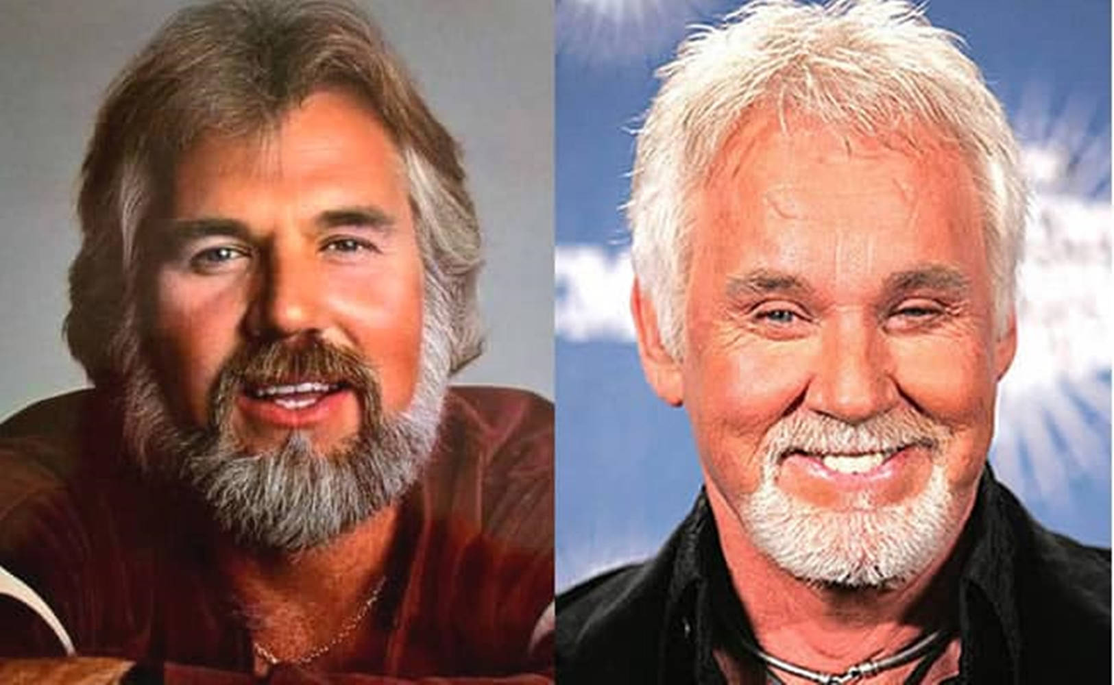 American Actor Kenny Rogers Collage Wallpaper