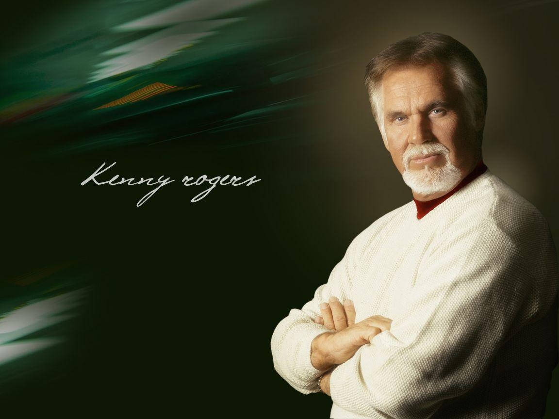 American Actor Kenny Rogers Poster Wallpaper