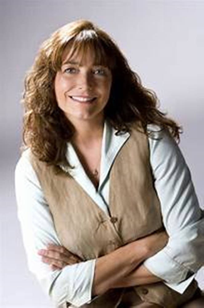 Amerikansk skuespiller Karen Allen Indiana Jones karakterportræt beskåret Wallpaper