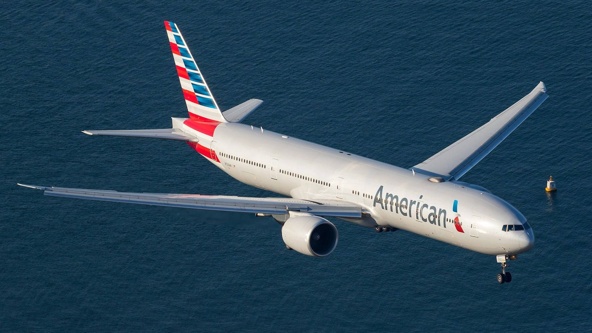 American Airlines Airbus Flight Wallpaper