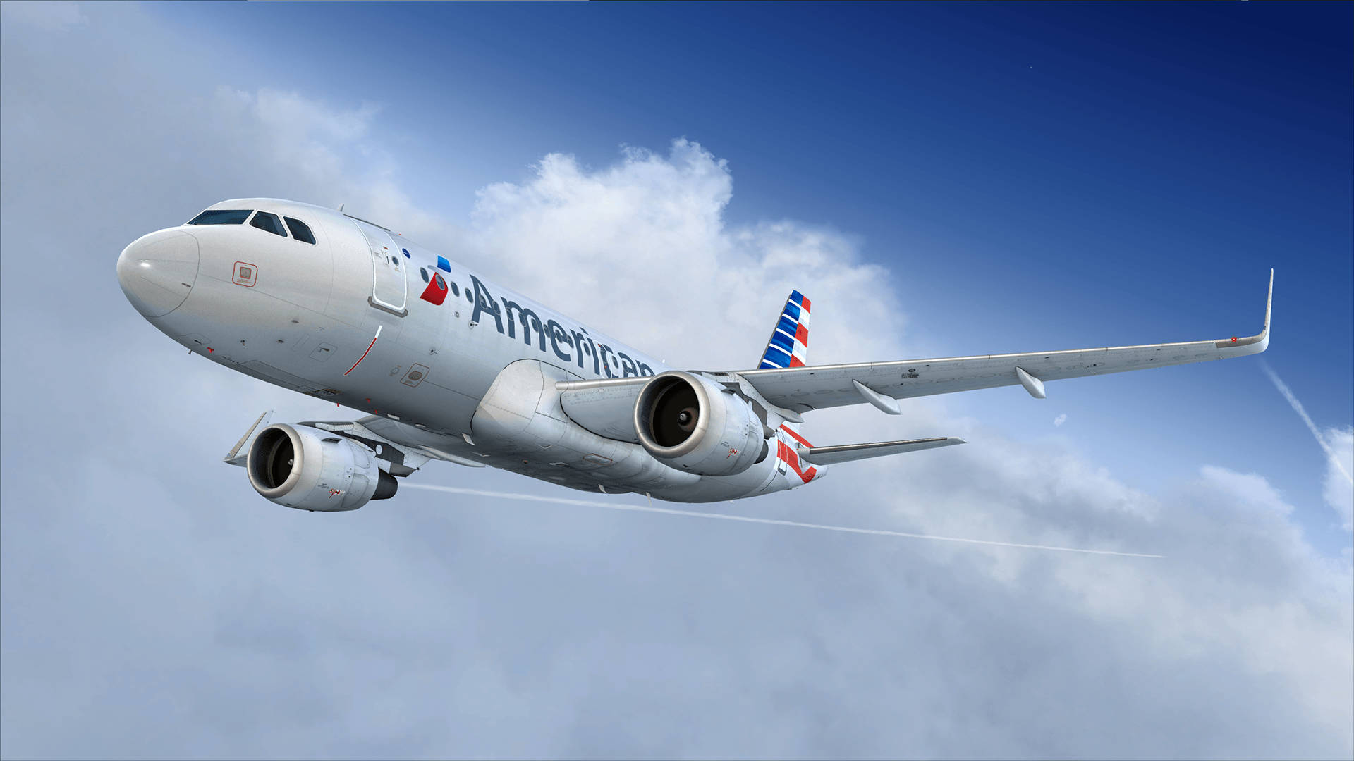 American Airlines Aircraft In Sky Wallpaper