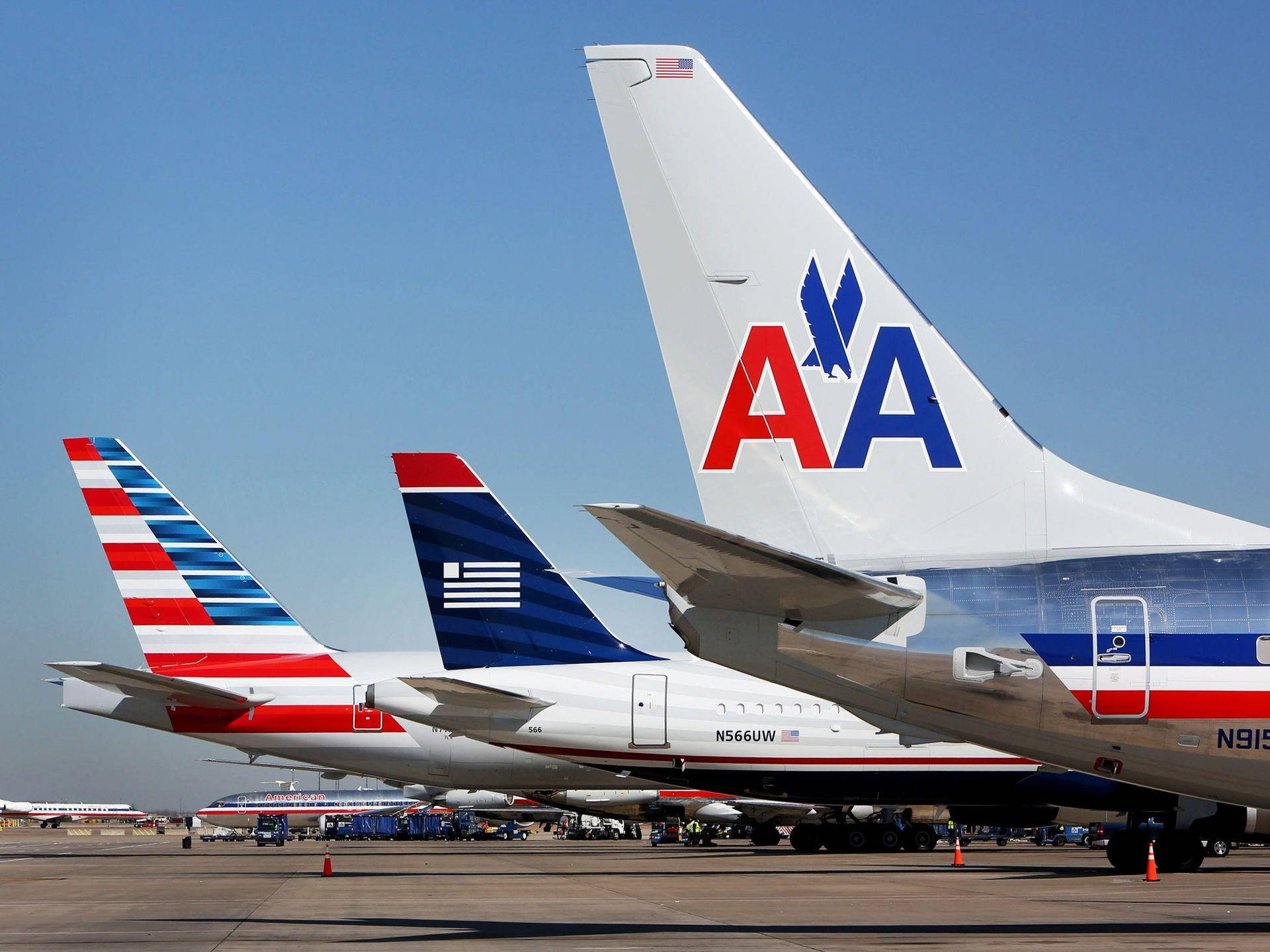 American Airlines Empennage Designs Wallpaper