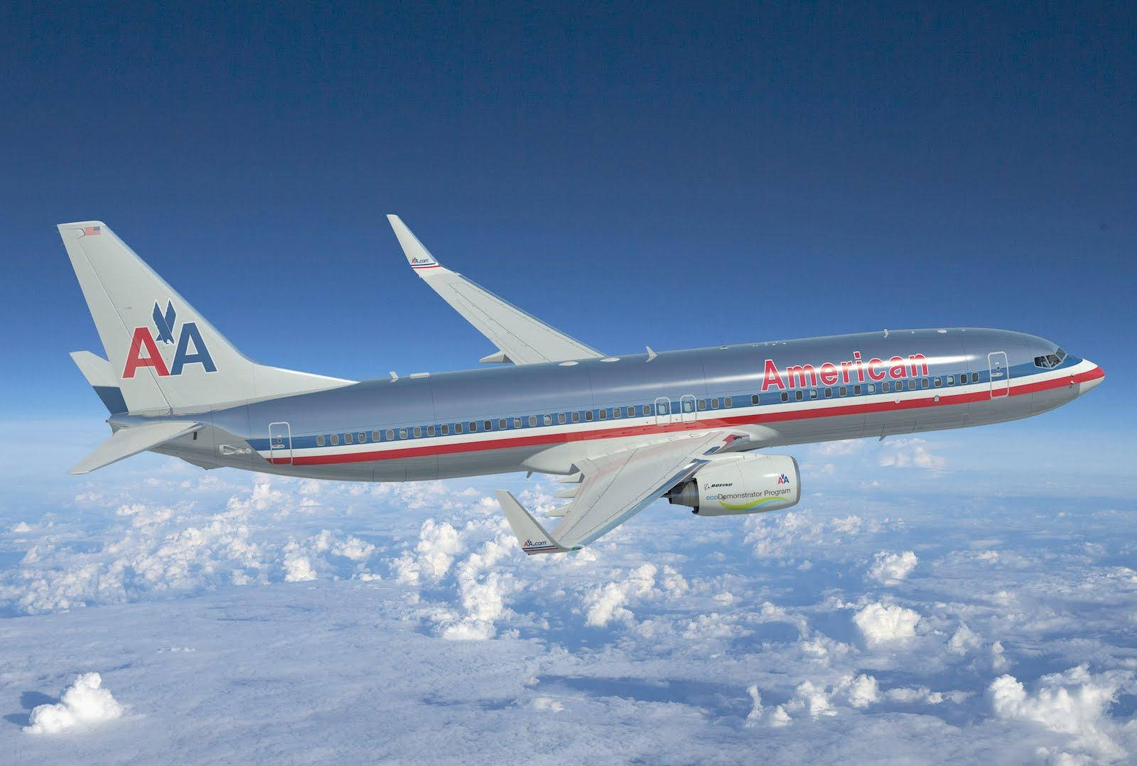 Amerikanske Airlines Gamle Boeing 747 Skin Wallpaper