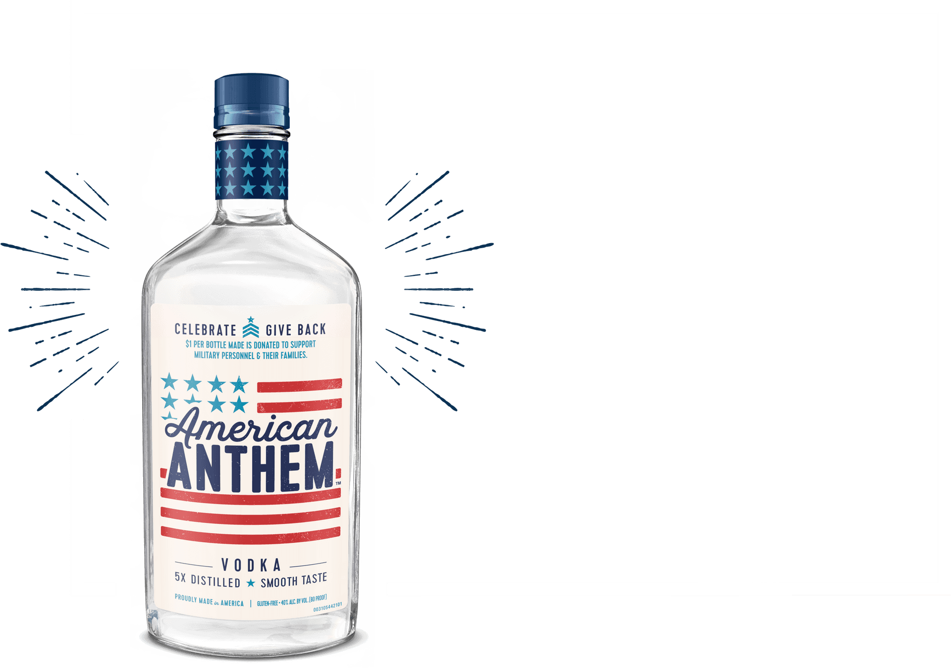 American Anthem Vodka Bottle PNG