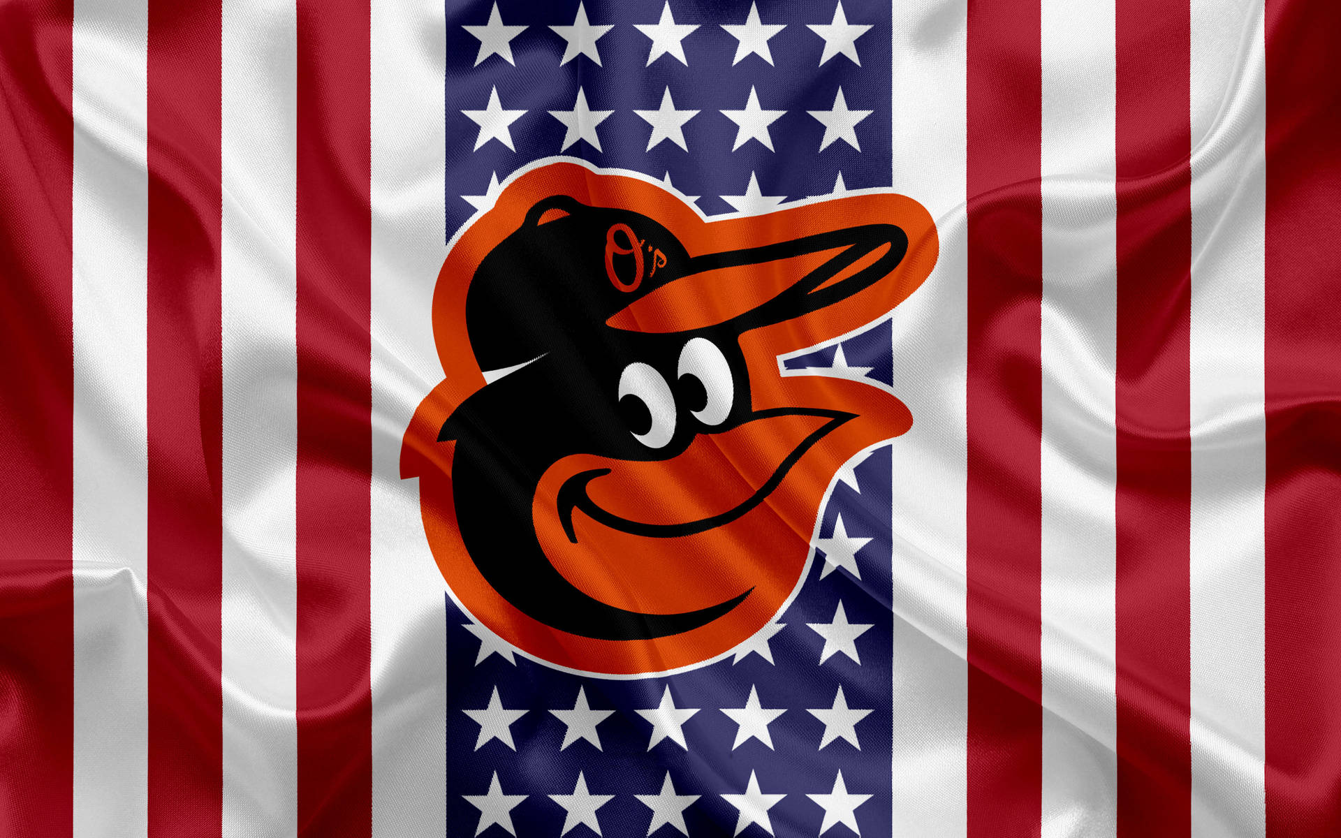 Amerikanske Baltimore Orioles Team Logo Væg Tapet Wallpaper