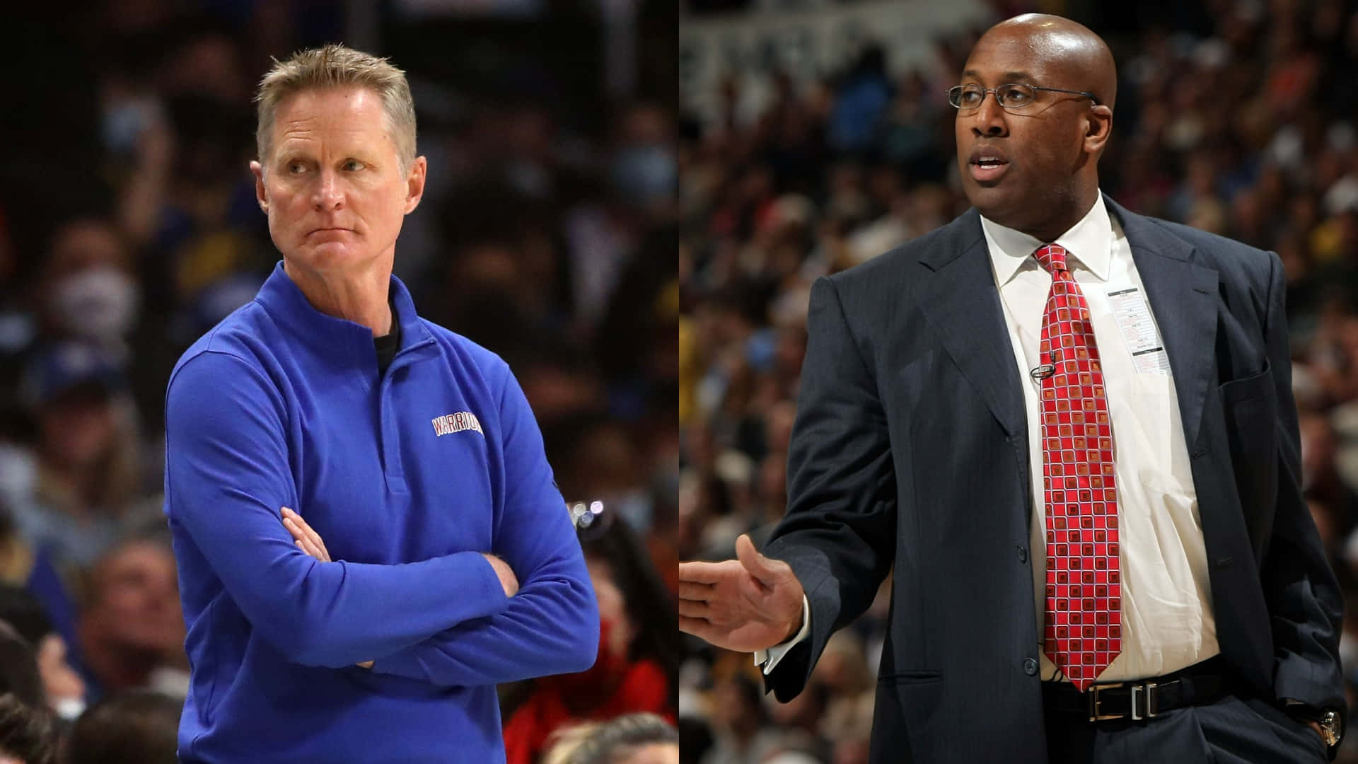 American Basketball Coaches Steve Kerr And Mike Brown Wallpaper