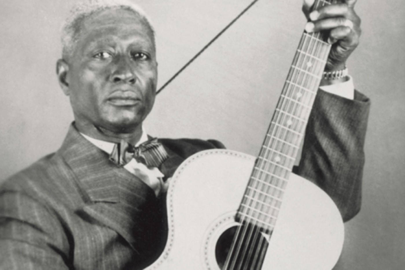 American Blues Singer Leadbelly 1920s Photograph Wallpaper