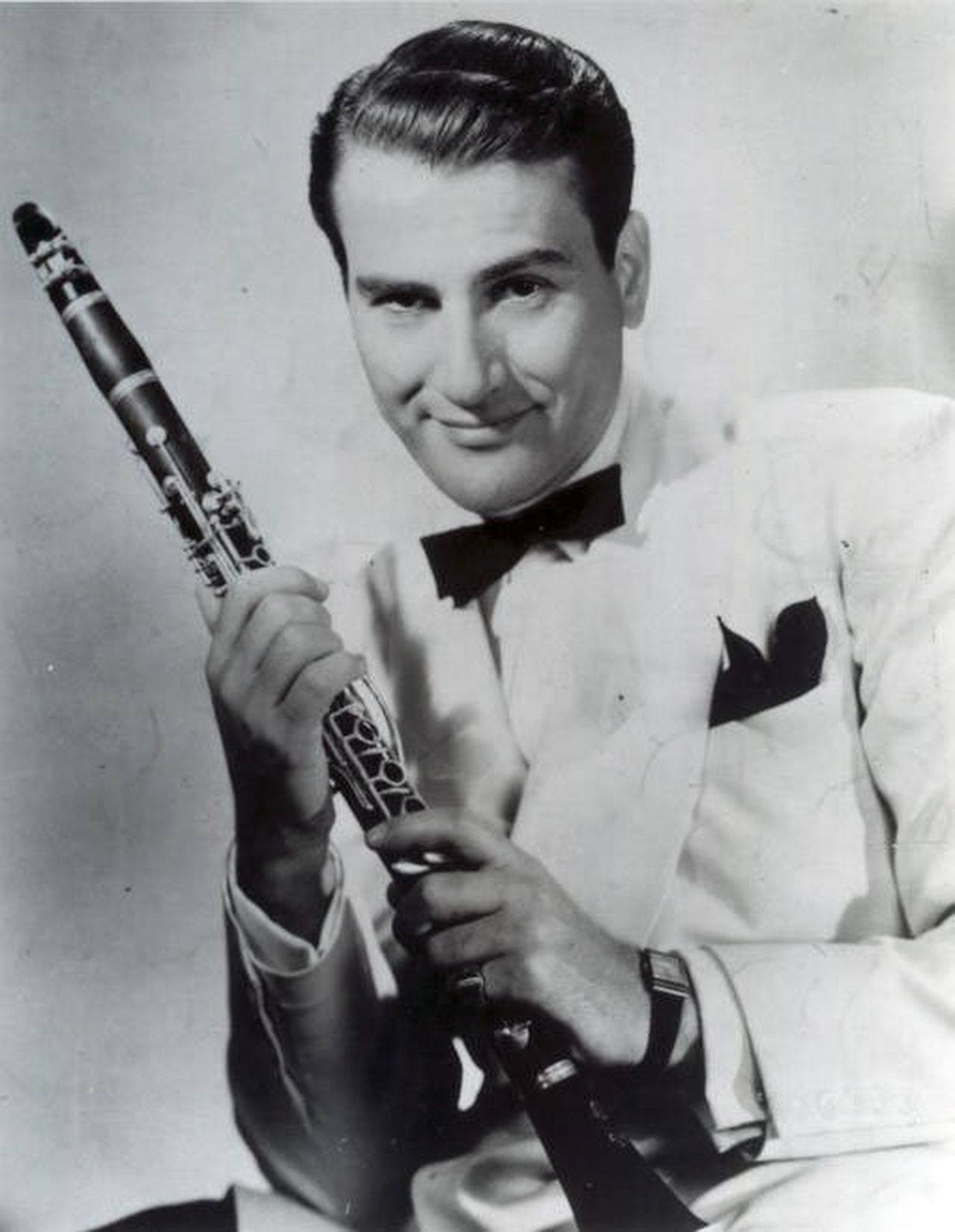 Amerikansk klarinetist Artie Shaw portræt Wallpaper