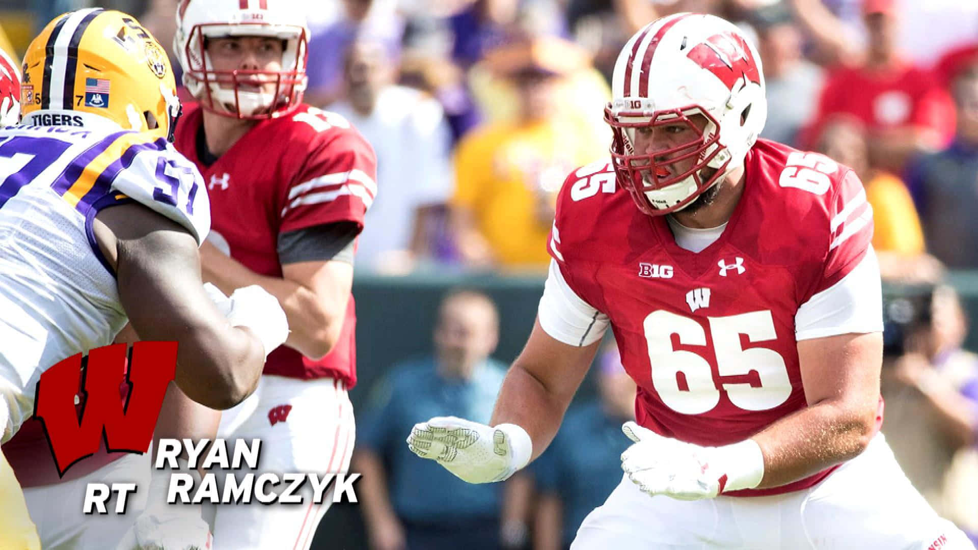 American College Football Player Ryan Ramczyk 2016 Game Picture