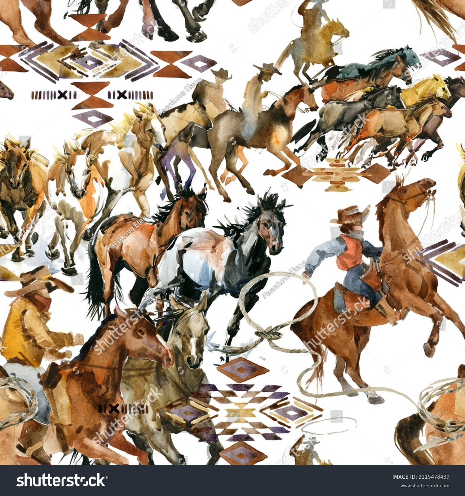 An American Cowboy, Wyoming Wallpaper
