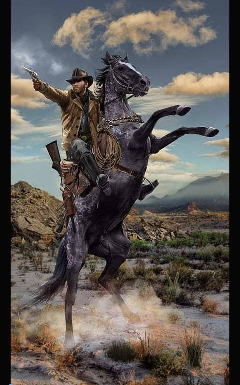 Derlegendäre Amerikanische Cowboy Wallpaper