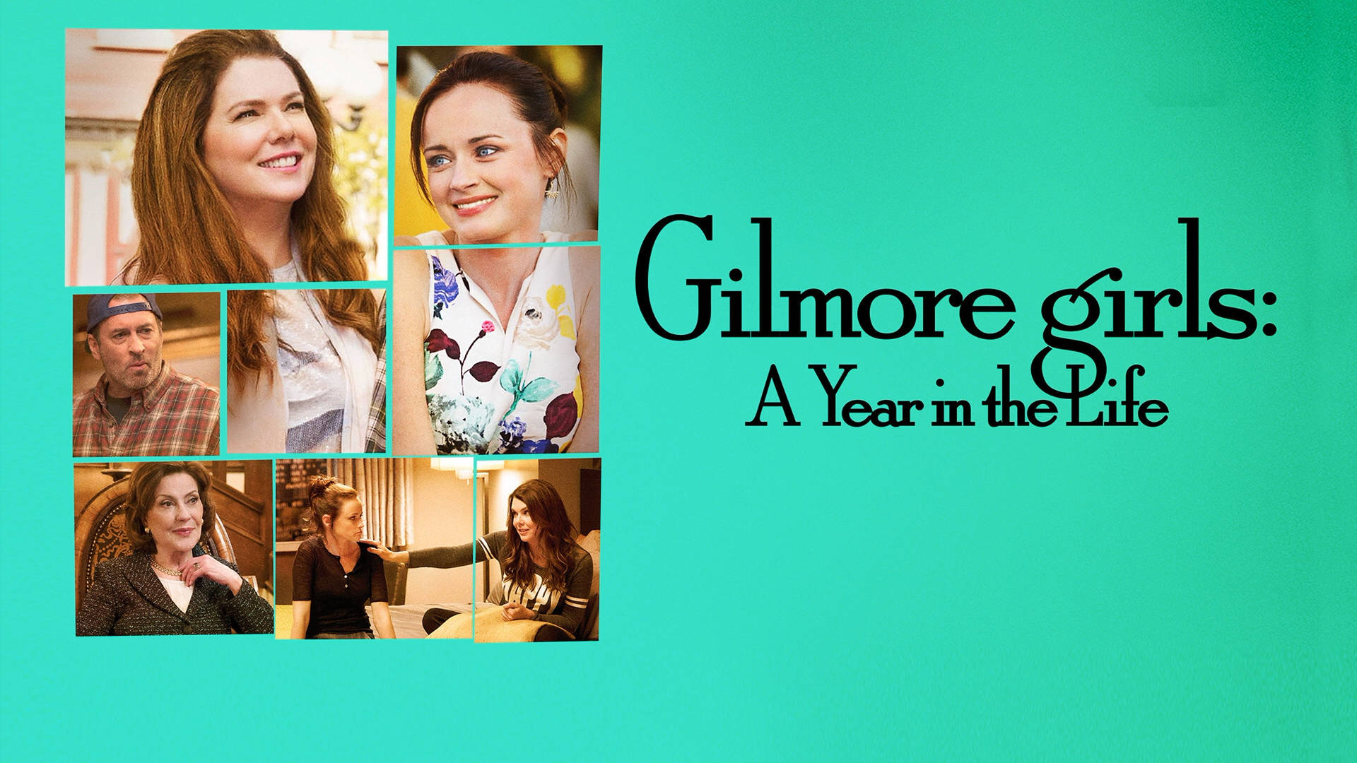 The iconic mother-daughter duo from the Gilmore Girls in Stars Hollow Wallpaper