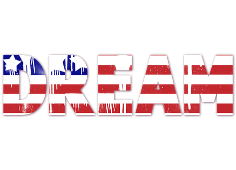 American Dream Text Graphic PNG
