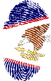 American Eagle Fingerprint Art PNG