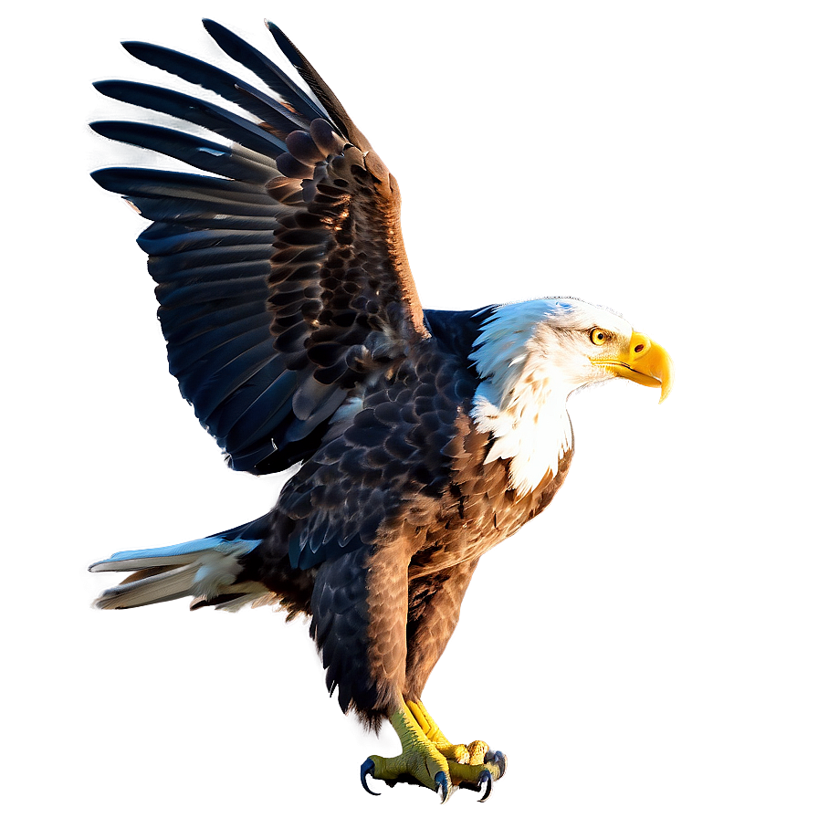 American Eagle In Sunset Png 06122024 PNG