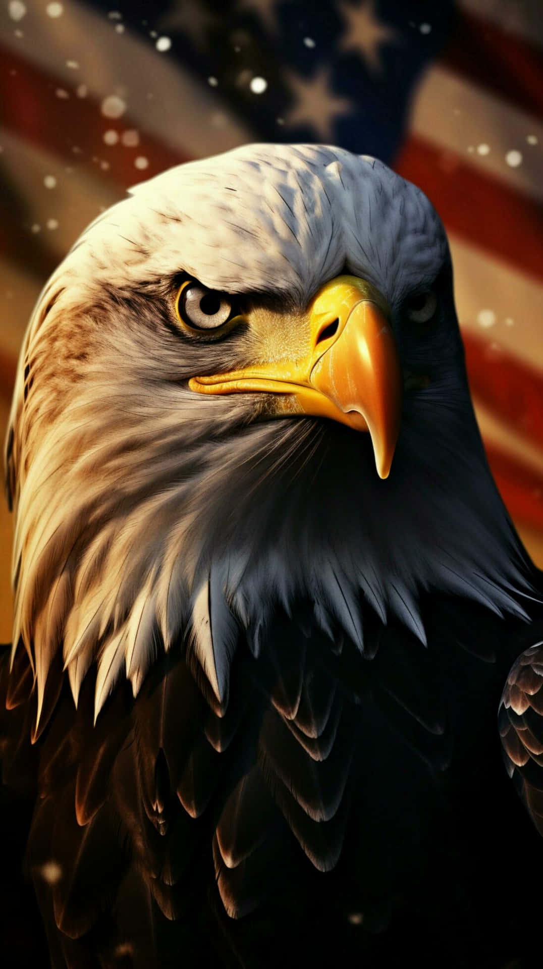 American Eagle Patriotic Backdrop Wallpaper