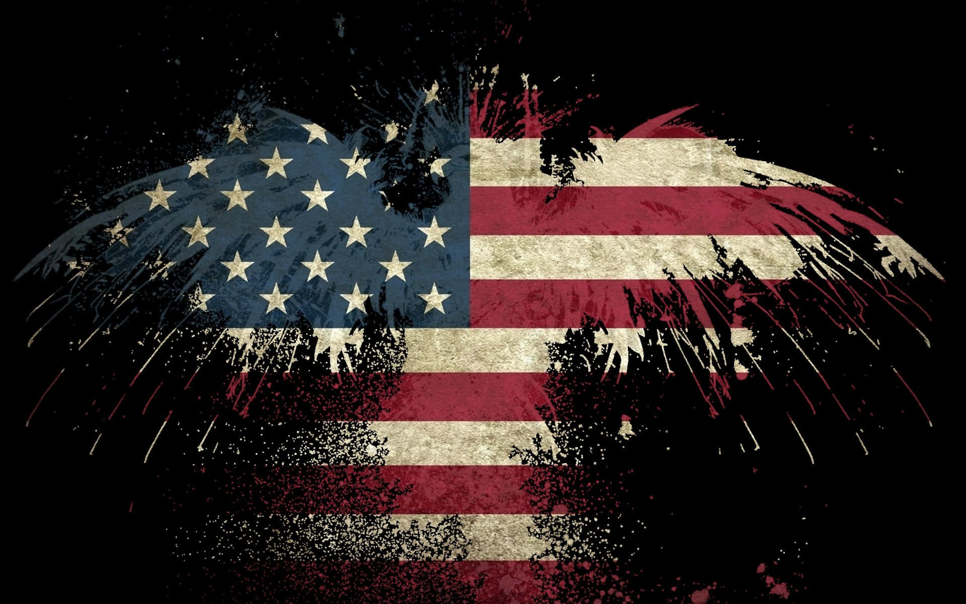 Levdrömmen Om Amerika Med American Eagle. Wallpaper