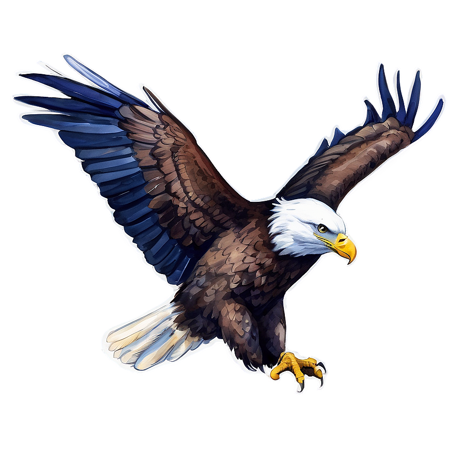 American Eagle Watercolor Png Jhw55 PNG