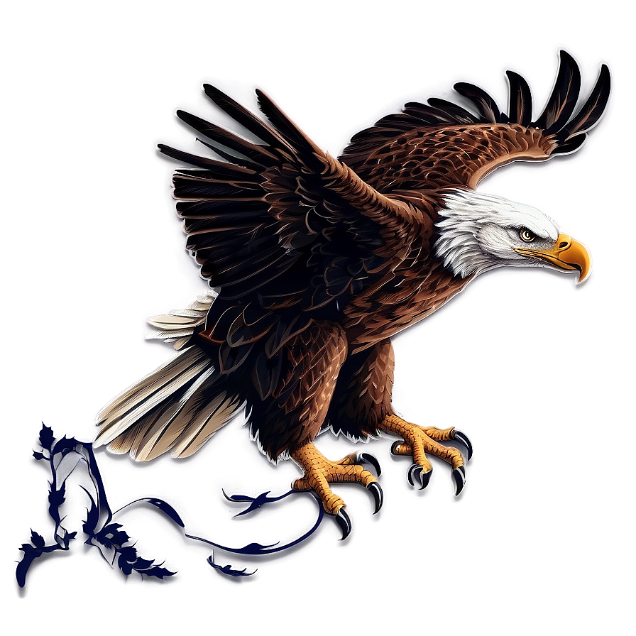 American Eagle With Flag Png Xtl PNG