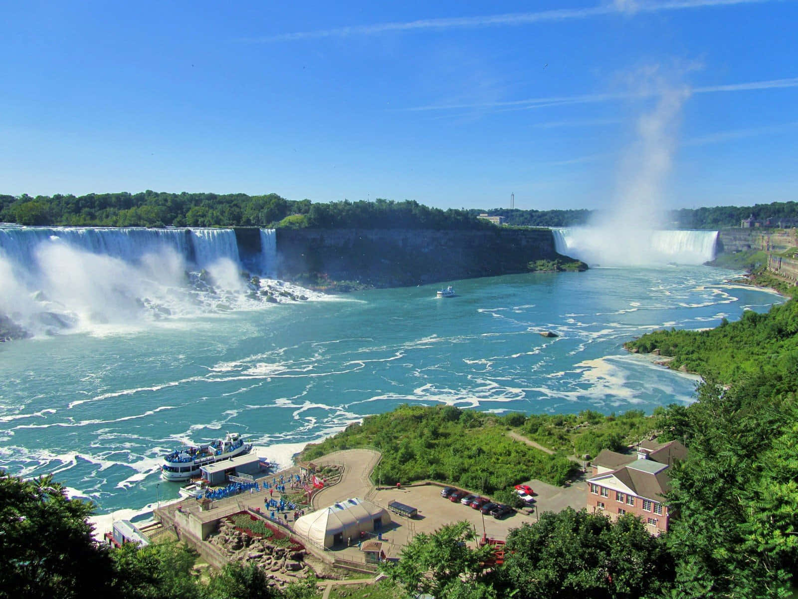 Americanfalls Und Die Niagarafälle In Kanada Wallpaper