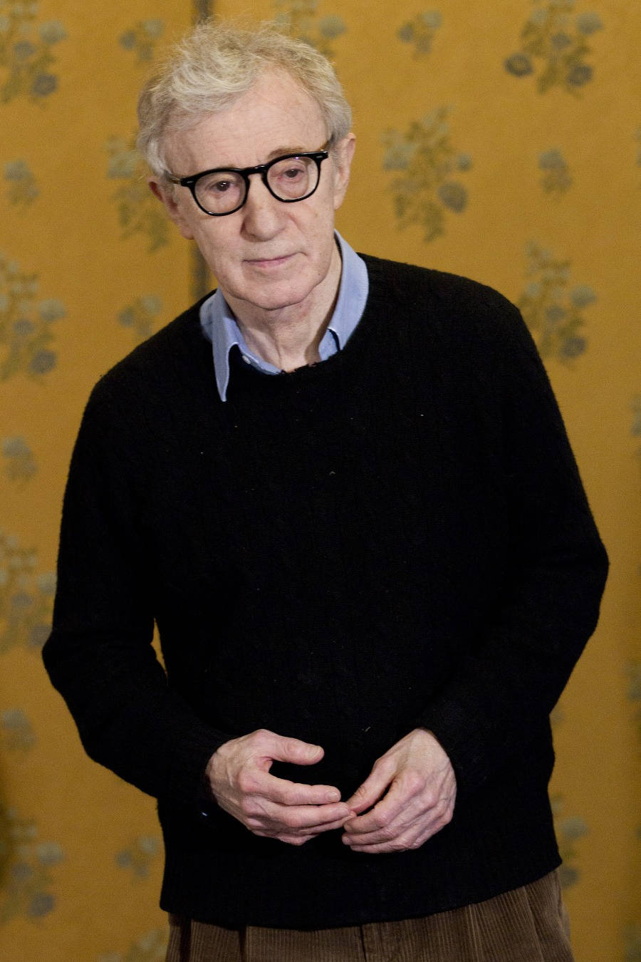 American Filmmaker Woody Allen Medium Angle Shot Wallpaper