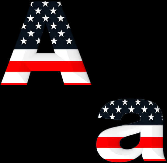 American Flag Alphabet Aanda PNG