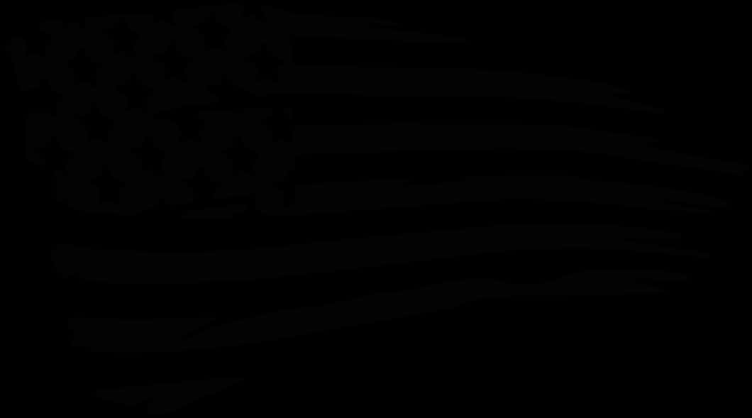 American Flag Blackand White PNG