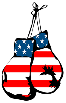 American Flag Boxing Gloves PNG